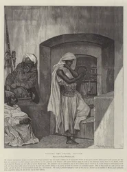 Vor dem Gefängnis, Tanger